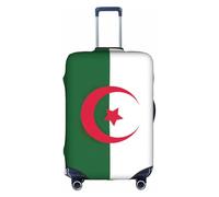 FLGHJNBJN Housse de bagage imprimée drapeau de l'Algérie - Protection de coffre extensible - Personnalisable - Pour voyage d'affaires, blanc, L, Valise