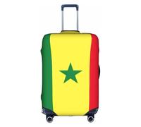 FLGHJNBJN Housse de bagage imprimée drapeau du Sénégal, protection de coffre extensible, bouclier de bagage personnalisé, pour voyage d'affaires, blanc, S, Valise