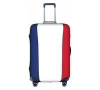 FLGHJNBJN Housse de bagage imprimée drapeau néerlandais, protection de coffre extensible, bouclier de bagage personnalisé, pour voyage d'affaires, blanc, M, Valise