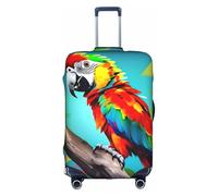 FLGHJNBJN Housse de bagage imprimée perroquets sur un arbre - Protection de coffre extensible - Personnalisable - Pour voyage d'affaires, blanc, XL, Valise