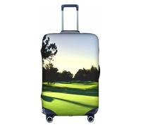 FLGHJNBJN Housse de bagage imprimée sur le terrain de golf, protection de coffre extensible, bouclier de bagage personnalisé, pour voyage d'affaires, blanc, L, Valise
