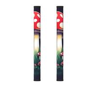 FLGHJNBJN Magic Mushrooms Lot de 2 housses en néoprène pour poignée de réfrigérateur, micro-ondes et four