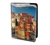 FLGHJNBJN Magnifique étui de passeport de voyage imprimé Italie avec poche de rangement pour documents, indispensable de voyage en cuir synthétique