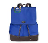 FLGHJNBJN Sac à dos polyvalent en cuir PU avec drapeau de l'État du Nevada pour femme, sac à dos élégant pour les trajets quotidiens, l'université, les voyages, l'extérieur