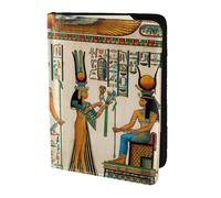 FLGHJNBJN Women in Ancient Egypt Print Travel Passport Cover Case with Document Holder Storage Pocket Travel Must Have Synthétique
