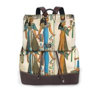 FLGHJNBJN Women in ancient egypt Sac à dos polyvalent en cuir pour femme, sac à dos élégant en polyuréthane pour les trajets quotidiens, l'université, les voyages, l'extérieur