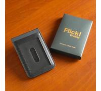 Flick Wallet 2.0 Accessoire tours de magie Gimmick Magicien Gros plan Street Illusions Acessoires Comédie Mentalisme (version métallique)