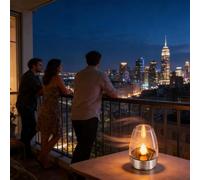 Flickering Solar Tea Lights - Rechargeable Flameless Candle Set, Waterproof Outdoor Lighting, 6-Piece Energy-Saving Candles | Ideal for Home, Restaurant, Bar, Camping, Party Decorations, Valentine’s