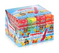 Flic'n'lic Lot de 24 sucettes tropicales, 336 g, double goût de fruits