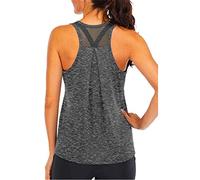Fliegend Femme Debardeur Sport Tee Shirt Mesh Tank Top Yoga Fitness Running Haut Workout Training Jogging Tops Casual Basic Vest L