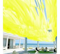 Fliegengitter Décorations de protection solaire 50 x 150 cm Décorations cérémonielles en mousseline de soie pour cour, pelouse, jardin, parc, camping, terrasse, jaune brillant