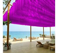 Fliegengitter Pare-soleil Décorations 0,5 x 2,5 m Baldaquin Protection UV Lavable pour Balcon Jardin Couloir Toit Rebord de Fenêtre Piscine : Pourpre