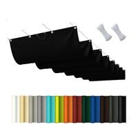 Fliegengitter Vague rétractable - 2 x 5,5 m - Réglable - Imperméable et coupe-vent - 95 % de protection UV - Avec œillets et cordon - Convient pour l'extérieur comme le jardin et le balcon, la