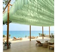 Fliegengitter Voile d'ombrage 0,5 x 4,5 m en mousseline de soie pour cour, pelouse, jardin, parc, camping, terrasse : vert fruit
