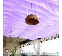 Fliegengitter Voile d'ombrage - 50 x 800 cm - Décoration cérémonielle en mousseline de soie pour mariage, anniversaire, fête, décoration pour salle à manger, hôtel, banquet, cérémonie, violet clair