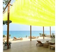 Fliegengitter Voile d'ombrage - Décoration - 1 x 8 m - Protection UV - En mousseline de soie - Pour mariage, anniversaire, fête, décoration pour salle à manger, hôtel, banquet, cérémonie - Jaune vif