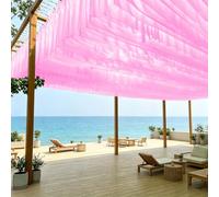 Fliegengitter Voile d'ombrage Décorations 0,5 x 5,5 m Protection UV Lavable pour Balcon Jardin Couloir Toit Rebord de Fenêtre Piscine : Rose Foncé