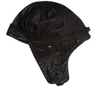 Flieger Bonnet aviateur en Cuir Noir Noir Noir GR.M/57-58