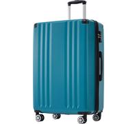 Flieks Trolley valise de voyage valise à coque dure avec roue universelle, bagage à main valise avec serrure TSA, XL, 50.5x31.5x76.5cm, vert