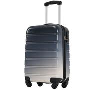 Flieks Trolleys Valise de voyage avec roue universelle, valise rigide Bagage à main Trolley avec serrure à combinaison et barre télescopique, M, 34.5x23x47cm, Gris