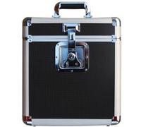 rock Flight case vinyle 25 LP – cadenassable, poignée transport – Noir