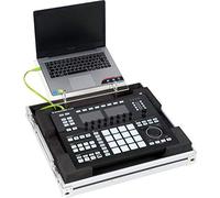 Flight Case Noir pour contrôleur Native Instruments Maschine Studio ou Akai APC40 MK2 - Walkasse Pro APC 40 MKII Acrylic Stand. Support démontable pour Laptop. Serrures papillon avec cadenas. Poignée.