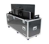 Flight case pour deux écrans TV 55''-70