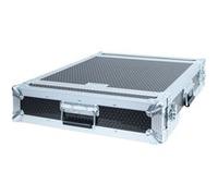 Flight case rack 19'', Capacité 2U, Double porte Noir G