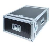 Flight case rack 19'', Capacité 6U, Double porte Noir G