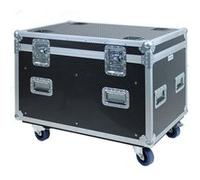 Kimex Flight case malle 90 x 60 x 60 cm – rangement intérieur – Noir