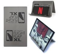 Flight Flap Support de tablette en avion, extra large, 30,5 x 17,8 cm, support flexible pour téléphone portable et tablette, support pliable pour bureau, Kindle, lit, accessoires de voyage pour longs