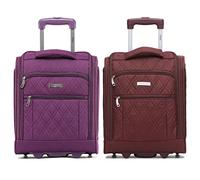 Flight Knight 45x36x20cm easyJet Underseat Carry on Non Priority Approved Bagage a Main - 2 Roues - Ultra Leger Durable Soft Case Textile Cabine Valise