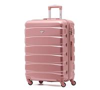 Flight Knight ABS 3 Tailles Valise Legere Compatible avec Air France, Hop! easyJet, Ryanair Et Bien d'autres! Bagage a Main Et Bagage en Soute Grande avec 4 Roues (M)
