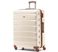 Flight Knight ABS 3 Tailles Valise Legere Compatible avec Air France, Hop! easyJet, Ryanair Et Bien d'autres! Bagage a Main Et Bagage en Soute Grande avec 4 Roues (L)