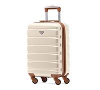 Flight Knight ABS 3 Tailles Valise Legere Compatible avec Air France, Hop! easyJet, Ryanair Et Bien d'autres! Bagage a Main Et Bagage en Soute Grande avec 4 Roues (S)