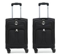 Flight Knight Lightweight 4 Wheel 800D Soft Case Suitcases Anti Crack Cabin & Hold Luggage Options Approved for Over 100 Airlines Including easyJet, BA & Many More!
