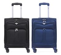 Flight Knight Lot De 2 Valises Legere a 4 Roues 800d Soft Case Cabin Carry on Hand Luggage Ryanir Maximium Prioirty Carry on Approved