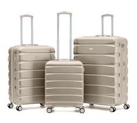 Flight Knight Lot de 3 Valises Legeres Cabine 55 x 40 x 20 cm Taille Maximale Ryanair Priority easyJet Jet2 et 60+ Compagnies avec Valises Grande et XL Soute Coque Rigide ABS Serrure TSA