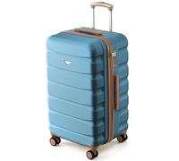 Flight Knight Valise Coffre 70 cm Rigide ABS Bagage Soute pour Voyages d Une Semaine Capacite Moyenne Roues Pivotantes Serrure TSA Compatible Compagnies Aeriennes UK
