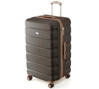 Flight Knight Valise Coffre 80 cm Rigide ABS Bagage Soute pour Longs Voyages Grande Capacite Interieure Roues Pivotantes Serrure TSA Compatible Compagnies Aeriennes UK
