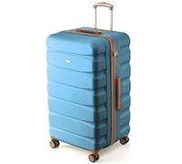 Flight Knight Valise Coffre 80 cm Rigide ABS Bagage Soute pour Longs Voyages Grande Capacite Interieure Roues Pivotantes Serrure TSA Compatible Compagnies Aeriennes UK