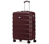 Flight Knight Valise Moyenne 70 cm Rigide ABS Legere 4 Roues Bagage Soute Grande Capacite Compatible 100+ Compagnies Dont easyJet British Airways Ryanair Jet2 Emirates Valise Voyage Durable