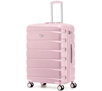 Flight Knight Valise Moyenne 70 cm Rigide ABS Legere 4 Roues Bagage Soute Grande Capacite Compatible 100+ Compagnies easyJet British Airways Ryanair Jet2 Emirates Valise Durable