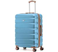 Flight Knight Valise Moyenne 70 cm Rigide ABS Legere 4 Roues Bagage Soute Grande Capacite Compatible 100+ Compagnies easyJet British Airways Ryanair Jet2 Emirates Valise Durable