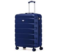 Flight Knight Valise Moyenne 70 cm Rigide ABS Legere 4 Roues Bagage Soute Grande Capacite Compatible 100+ Compagnies Dont easyJet British Airways Ryanair Jet2 Emirates Valise Voyage Durable
