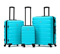 Flight Knight Valises ABS Legeres A 4 Valises Rigides Bagages Cabine Et Soute Approuve par Plus De 100 Compagnies Aeriennes, Dont EasyJet, British Airways, RyanAir, Virgin Atlantic, Emirates