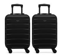 Flight Knight Valises ABS Legeres A 4 Valises Rigides Bagages Cabine Et Soute Approuve par Plus De 100 Compagnies Aeriennes, Dont EasyJet, British Airways, RyanAir, Virgin Atlantic, Emirates