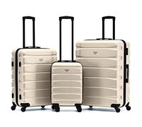 Flight Knight Valises ABS Legeres A 4 Valises Rigides Bagages Cabine Et Soute Approuve par Plus De 100 Compagnies Aeriennes, Dont EasyJet, British Airways, RyanAir, Virgin Atlantic, Emirates