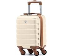 Flight Knight Valises Rigides Legeres en Abs A 4 Roues Bagage A Main Cabine Approuve pour Plus De 100 Compagnies Aeriennes, Compris British Airways, Easyjet Et Taille Maximale pour Ryanair 40x20x25cm