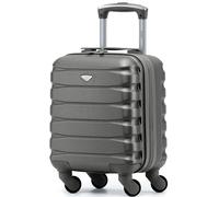 Flight Knight Valises Rigides Legeres en Abs A 4 Roues Cabine Bagage A Main Approuve pour Plus De 100 Compagnies Aeriennes, Y Compris Easyjet Et Taille Maximale pour Vueling Et Wizz Air 40x30x20cm